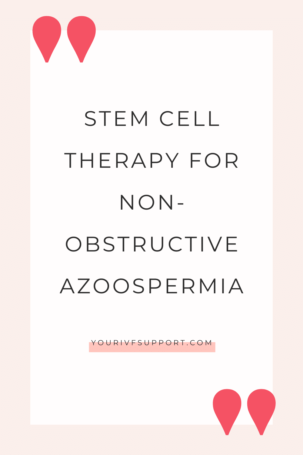 StemCell Therapy for non-obstructive Azoospermie